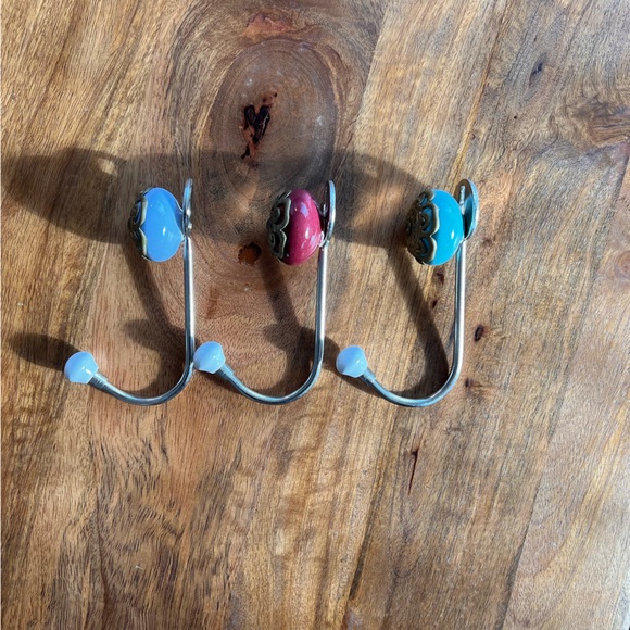 Set of 3 boho wall hooks - Picture 2 of 6